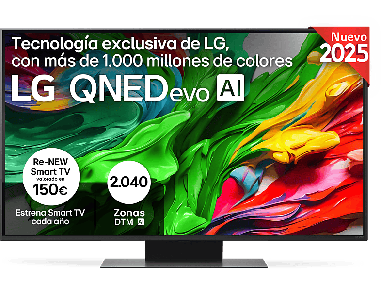 LG 50QNED87A6D, UHD 4K, Procesador Inteligente α7 AI Processor 4K Gen8, Smart TV, DVB-T2 (H.265), Ashed Blue