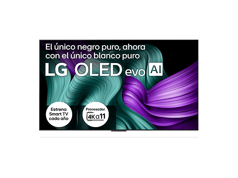 LG OLED77M59LA, UHD 4K Inalámbrico, Procesador Inteligente α11 AI Processor Gen2, Smart TV, DVB-T2 (H.265), Rocky Black