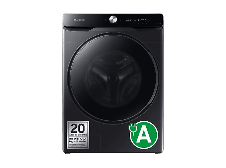 Samsung WF20DG8650BVU3, 20 kg, 1000 rpm, programas, AI EcoBubble™, Clase A, Wifi, Negro