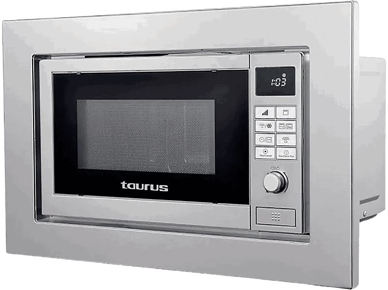 Taurus Elbrus, 700W, Potencia Grill 900W, 9 Modalidades, Programable, 20 L, Inox
