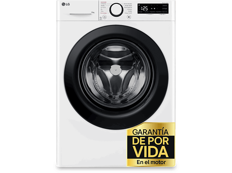 LG F4WR5010A6W, 10 kg, 1400 rpm, 11 programas, AI Direct Drive™, Steam™, Blanco
