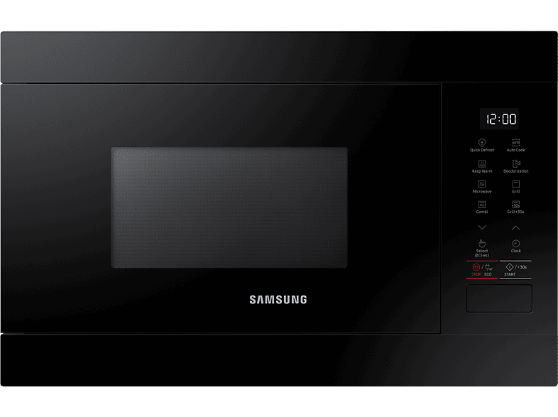 Samsung MG22M8254AK/E1, 850W, 6 niveles, Grill, 22l, Negro