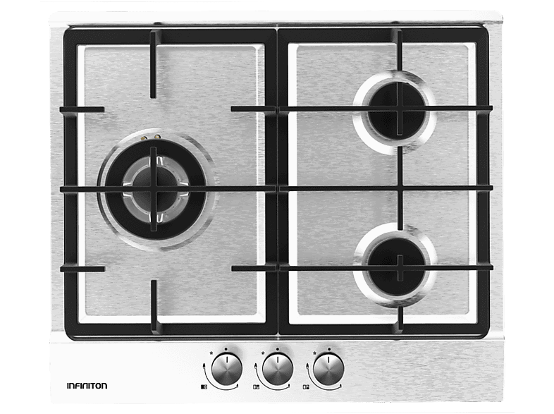 Infiniton GAS-320WB, 3 zonas, Gas Butano, 60 cm, Inox