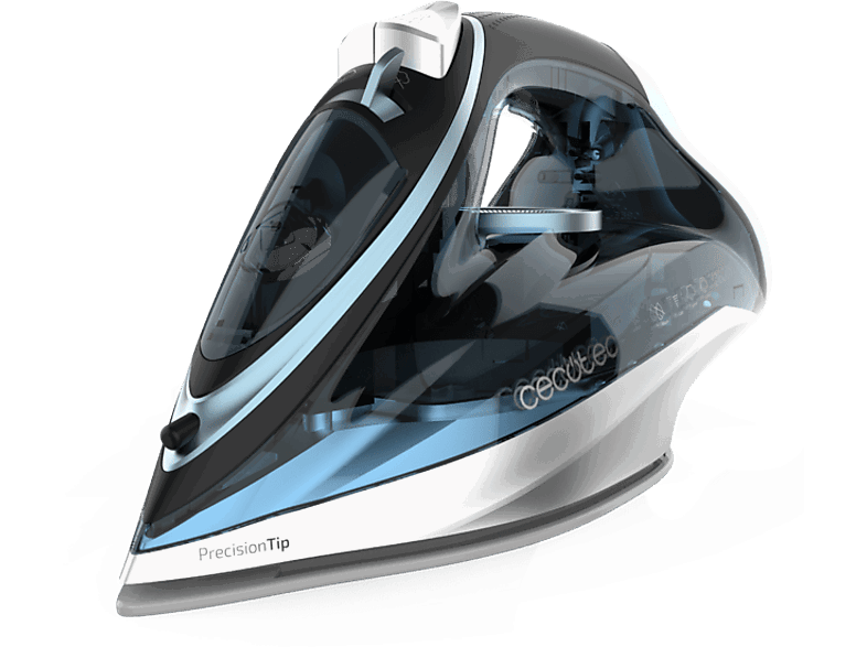 Cecotec IronHero 2600 Vital, 200 g/min, 0.5 l, 2600W, Suela Turbo Slide, Punta precisión, Sistema antical, Black