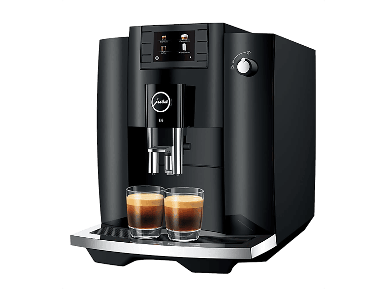 Jura E6, 15 bar, 1450 W, 2 tazas, Easy Cappuccino, Molienda profesional, Negro