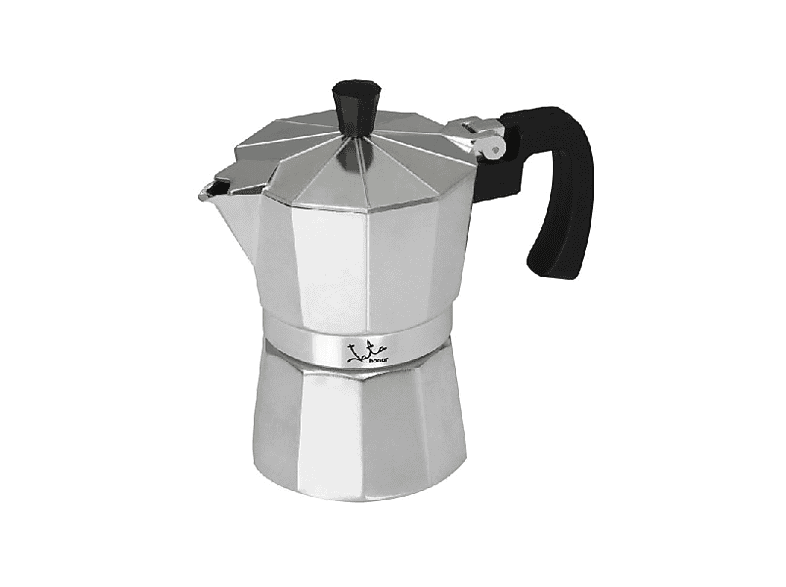 Jata Hogar CCA9, 9 Tazas, Asa sólida, Aluminio, Plata