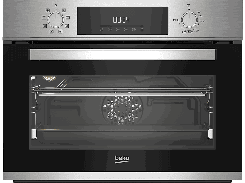 Beko BBCM12300X, Multifunción, Limpieza por vapor, 48 l, 59.4 cm, Inox