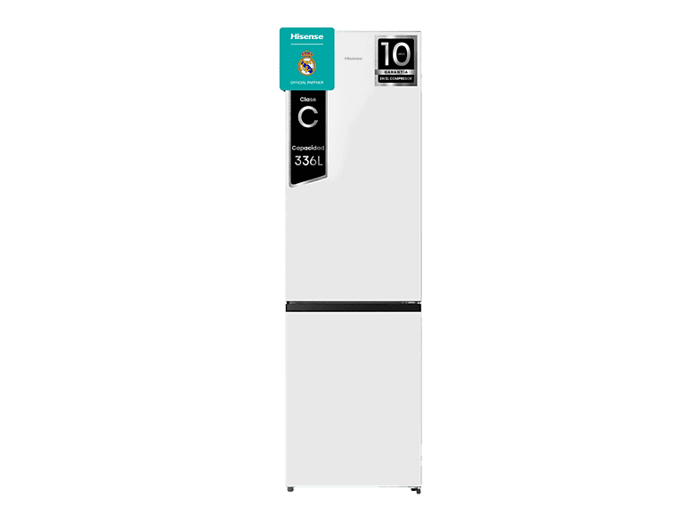 Hisense RB440N4AWC, No Frost, 201.7 cm, 336 l, Fondo reducido, Inverter, Blanco