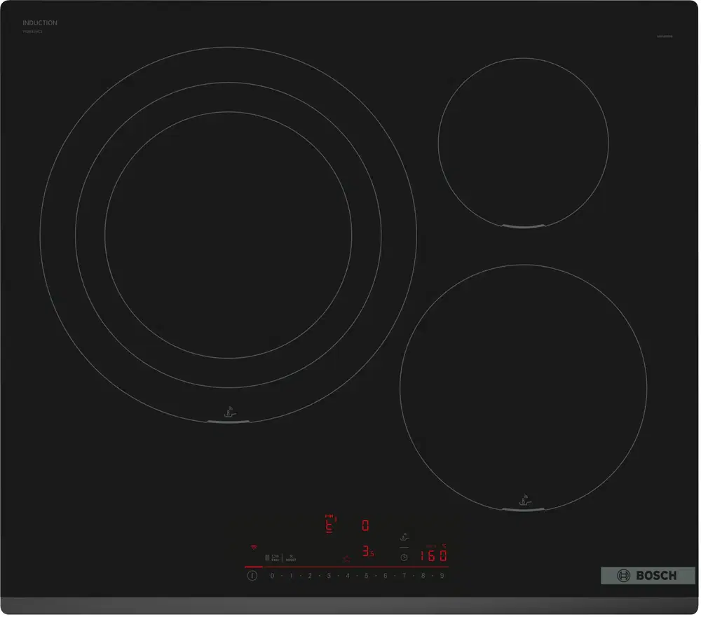 Bosch PID631HC1E, Serie 6, 3 Zonas, Zona extensible 32 cm, Home Connect, Control DirectSelect, 60 Negro