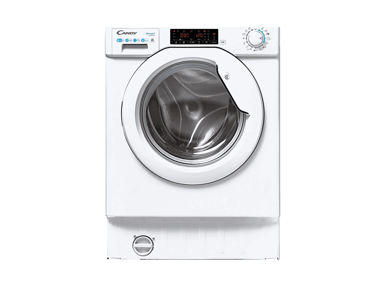 Candy Smart Inverter CBD 485TWME/1-S, 8kg + 5kg, 1400rpm, Motor Inverter, 16 Programas, 7 Ciclos rápidos, Sin panelar