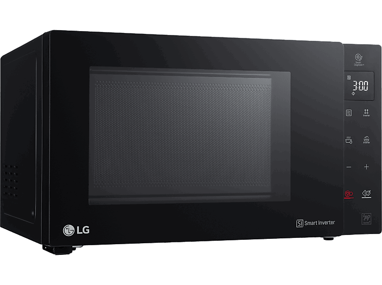 LG MH6336GIB, 900W, 5 niveles, Descongelación, 23 l, Negro