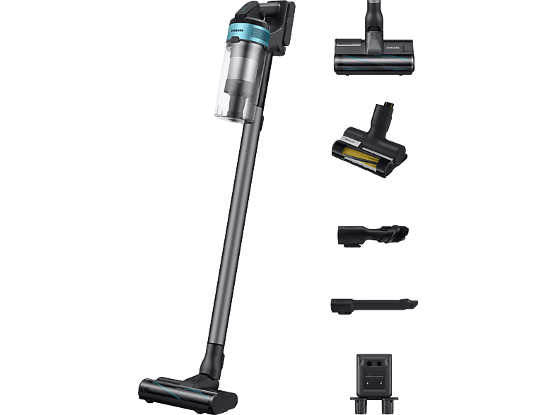 Samsung VS20B75AGR1/WA Jet 75E Pet, Sin cable, 200 WA, Multi Cyclone, 60 min, Black Chrometal & Teal Mint