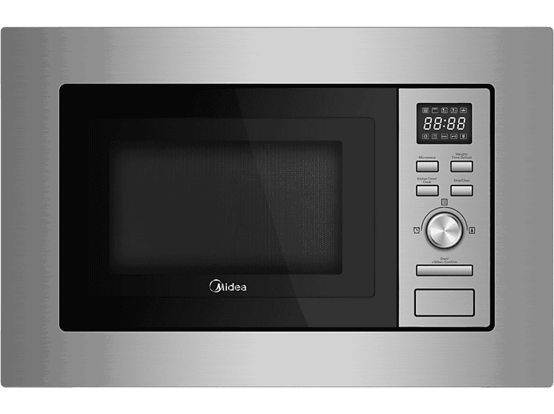 Midea MBMAG720A-X, 700 W, 1050W Potencia Grill, 7 Funciones, 17 l, Inox
