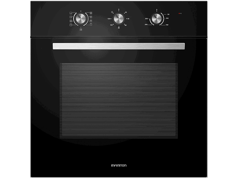 Infiniton M658BK, Multifunción, 65 l, 59.5 cm Ancho, 3000 W, Integrable, Cristal Negro