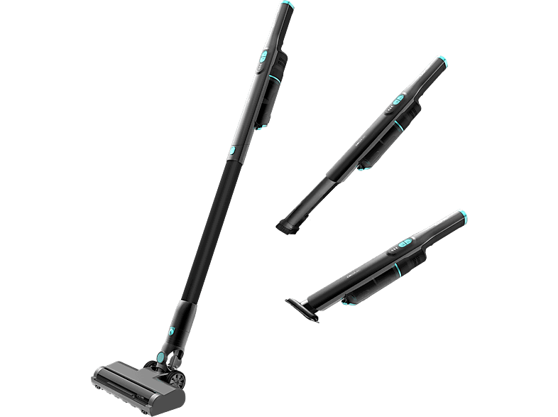 Cecotec Conga Rockstar Micro 20000 Stand&Clean, 200 W, 30 min, Ciclónico, 2 Niveles Potencia, Compacto, Incluye Tubo, Negro