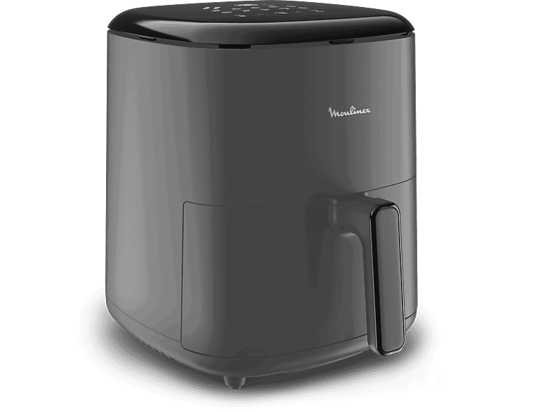 Moulinex Easy Fry Max 5L EZ245H,1500 W, 200 °C, 10 Programas, Tecnología Extra-Crisp, Temporizador, Panel Táctil LCD, Gris