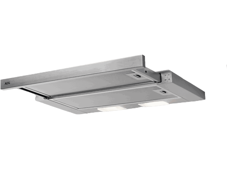 AEG DPB3632S, 3 velocidades, 410 m³/h, Luces LED, 60 cm, Inox