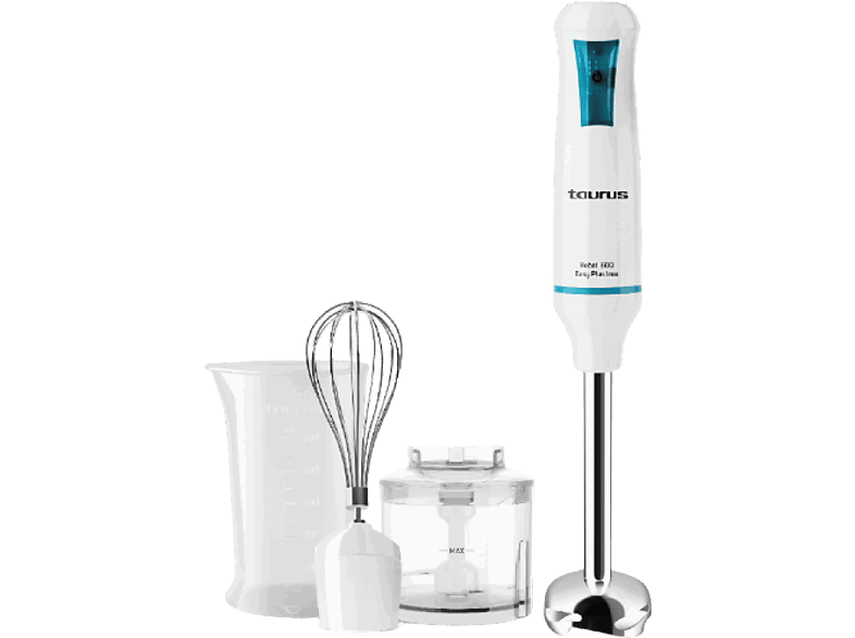 Taurus 600 Easy Plus Inox, W, Función Turbo, Sistema anti-salpicaduras, Blanco