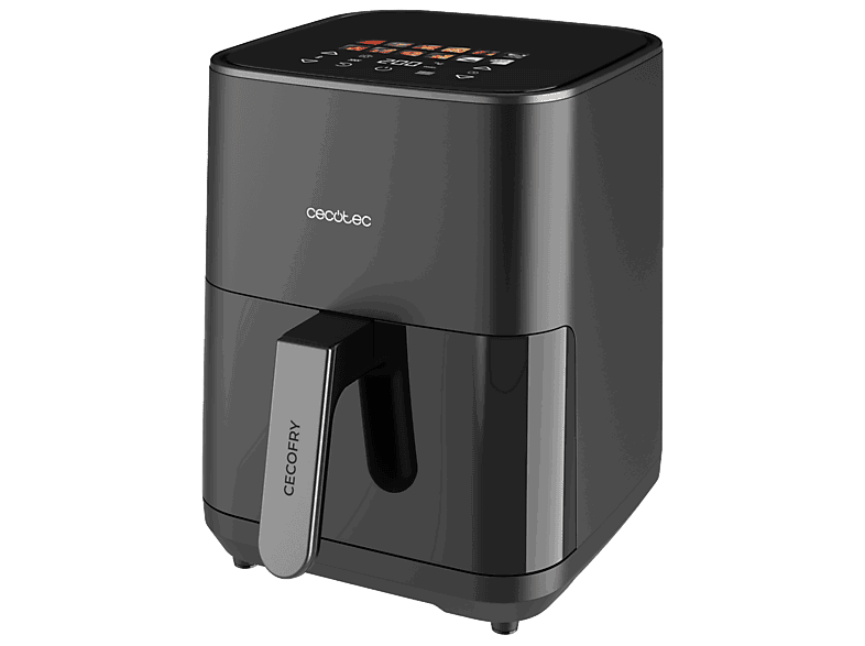 Cecotec Cecofry&Grill Duoheat 4000, 1900 W, Capacidad 4l, Grill y Plancha, Negro