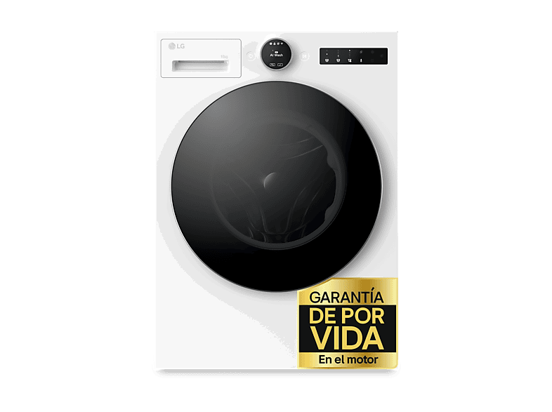 LG F4X7013TWS, 13 kg, 1400 rpm, 23 programas, TurboWash 360º, ThinQ™, Blanco
