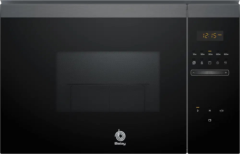 Balay 3CG4175G3, 900 W, 5 niveles, 25 l, Limpieza Hidrolítica, Control deslizante, Negro Grafito