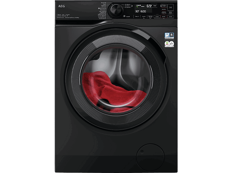 AEG LWR7316V6O, 10kg + 6kg, 1600 rpm, 12 programas, ProSteam, Gris oscuro