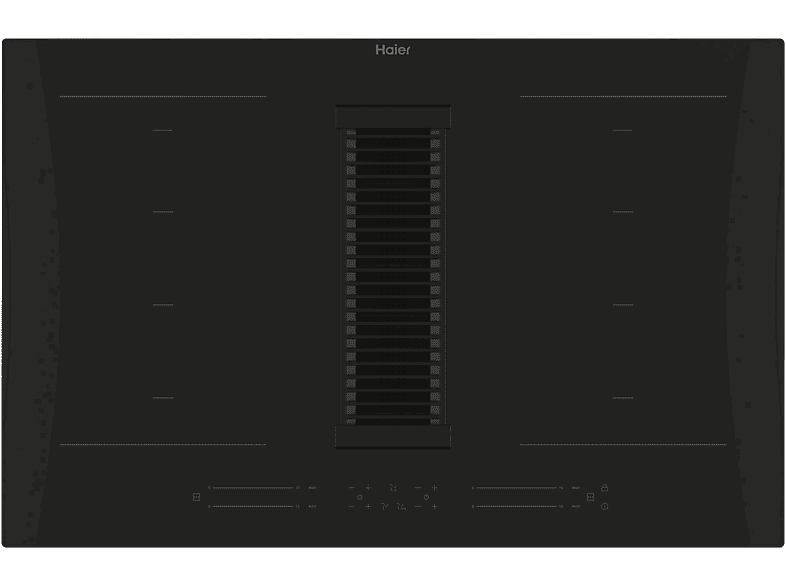 Haier HAIH82MTMCF, 4 Zonas Flex, 15 niveles de potencia en cocción + Booster, Negro