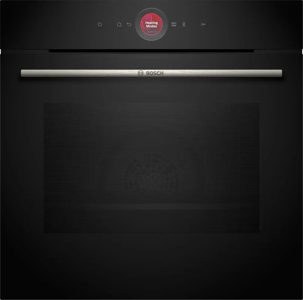 Bosch HBG774KB1, Serie 8, Multifunción, Pirolítico, 71 l, 54.9 cm, Negro