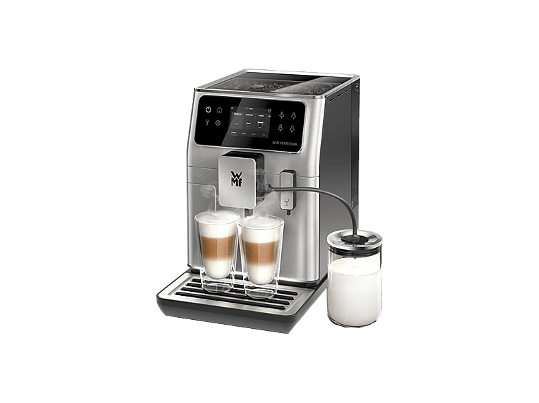 WMF Perfection 660, 15 bar, 1550 W, 2 Tazas, Pantalla Táctil de 3.5", Doble Thermoblock, Negro