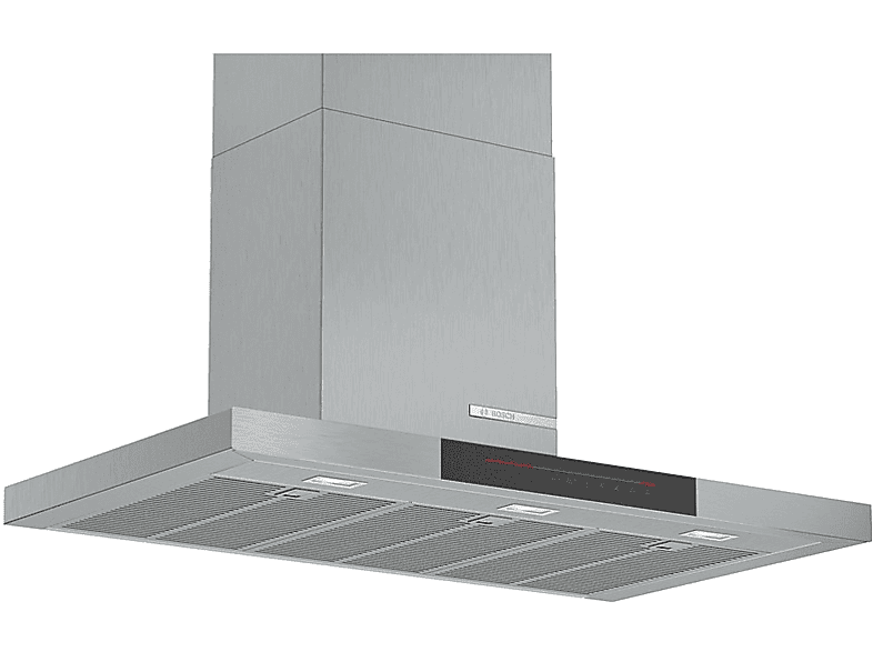 Bosch DWB98JQ50 Serie 6, Decorativa, 843 m³/h, 165 W, Iluminación LED, 90 cm, A+, Inox