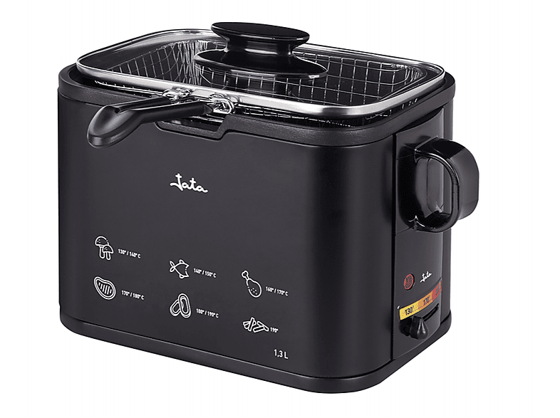 Jata FR5600, Potencia 1000 W, Capacidad 1.3 l, Cuba antiadherente, Negro