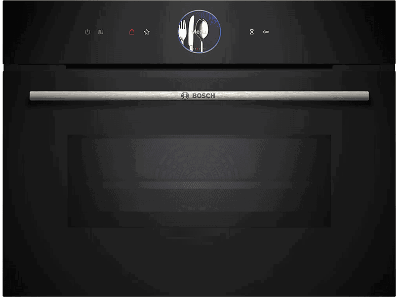 Bosch CMG7761B1, Convencional, Limpieza Pirolítica y agua, 45 l, Aire caliente 4D, Home Connect , 60 cm, Negro