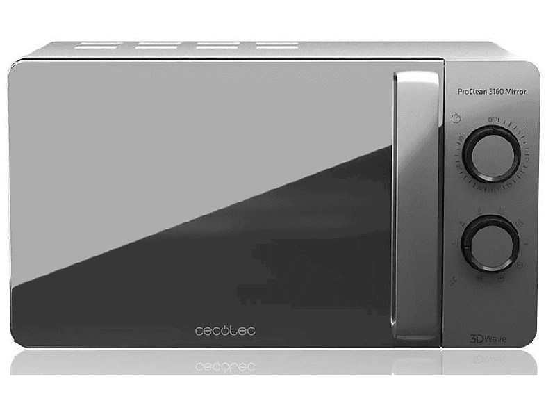 Cecotec Proclean 3160 Mirror, 700 W, 6 niveles, Descongelacióm, 20 l, Plata