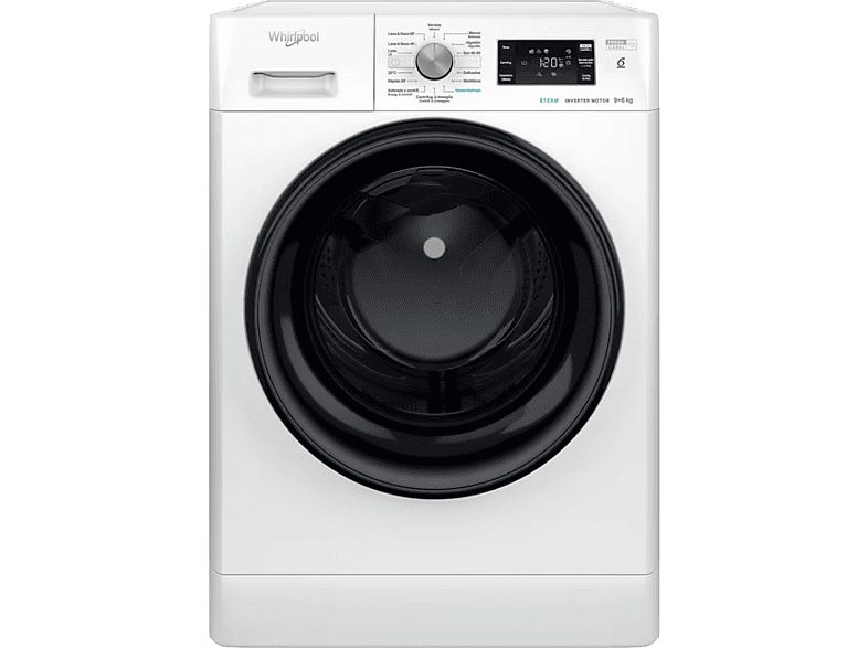 Whirlpool FFWDB 964489 BV SPT, 9 kg/6kg, 1300 rpm, 14 Programas, 6th Sense, Blanco