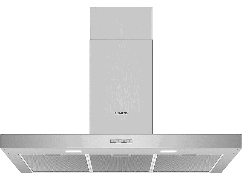 Siemens LC96BBC50, Decorativa, 590 m3/h, 3 velocidades, 90 cm, Inox