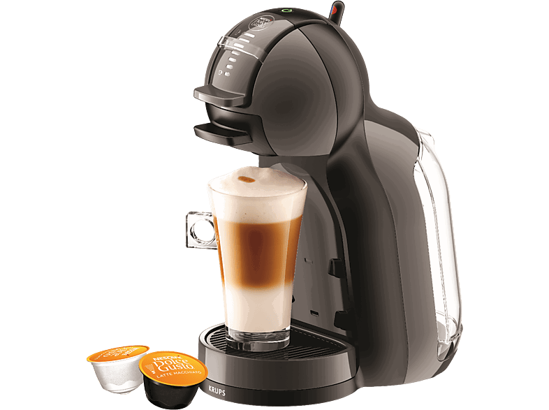 Nescafé Dolce Gusto Krups Mini Me KP1238AS, 1500 W, 15 Bar, 0.8 L, Calentamiento en 30 s, Selector cantidad bebida, Negro