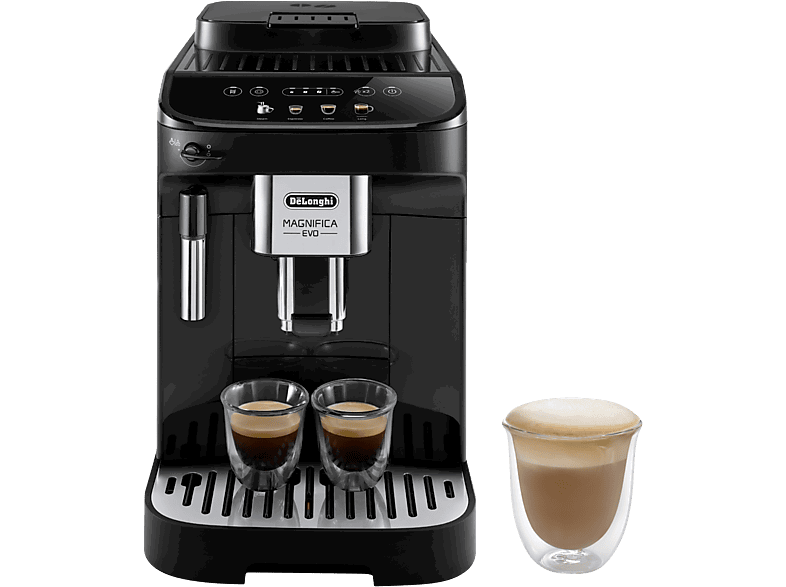 De'Longhi Magnifica EVO ECAM290.21.B, 1450W, 15bar, Molinillo integrado, Sistema Thermoblock, Vaporizador, Táctil, Negro