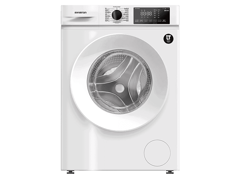 Infiniton WM-F94AWM, 9 kg, 1400 rpm, 15 programas, Vapor Care, Blanco
