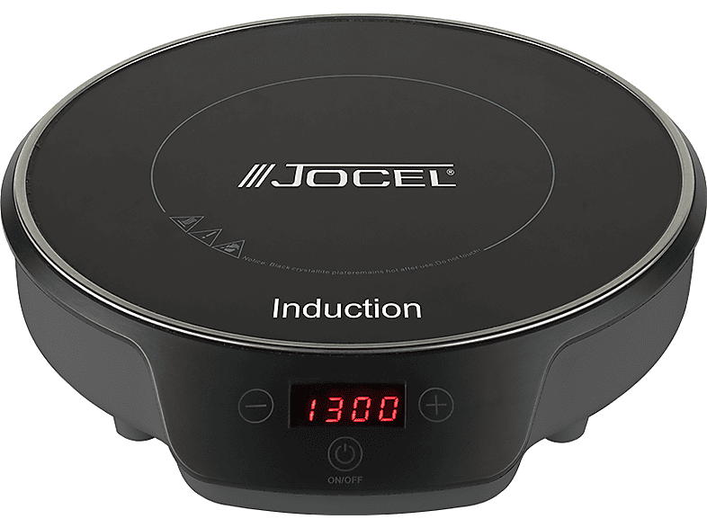 Jocel JP1I009159, Inducción, 1 zona, Zona 26 cm, 2000 W, 28.2 Negro
