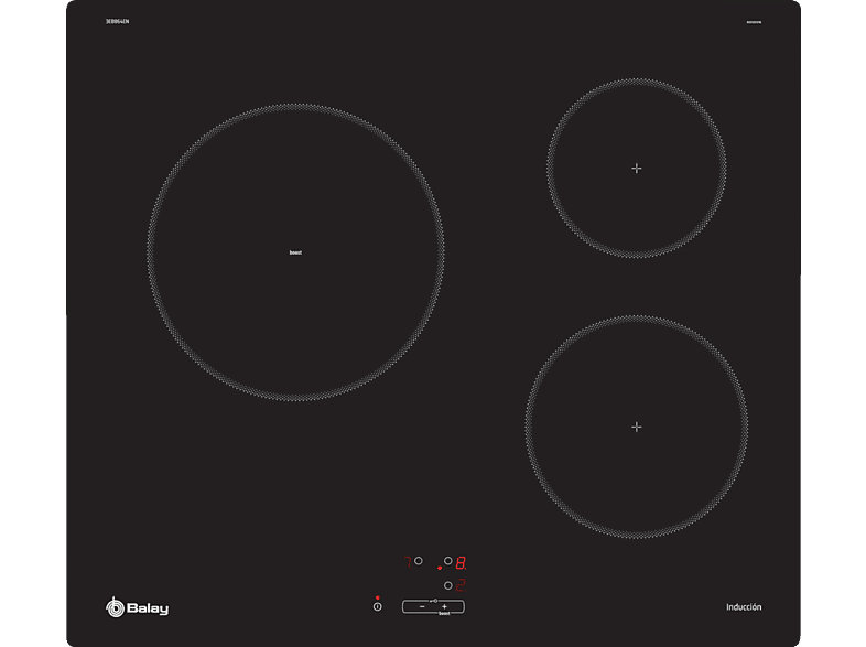 Balay 3EB864EN, 3 zonas, Negro