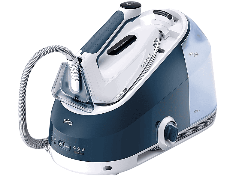 Braun CareStyle 5 IS5245BL, 2400 W, Golpe vapor 480 g/min, 7 bar, Suela Eloxal, Ergonómico, Azul