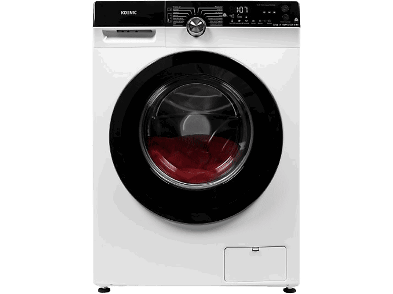 KOENIC KWM 12113 A INV, 12 kg, 1400 rpm, 14 programas, Motor inverter, Blanco