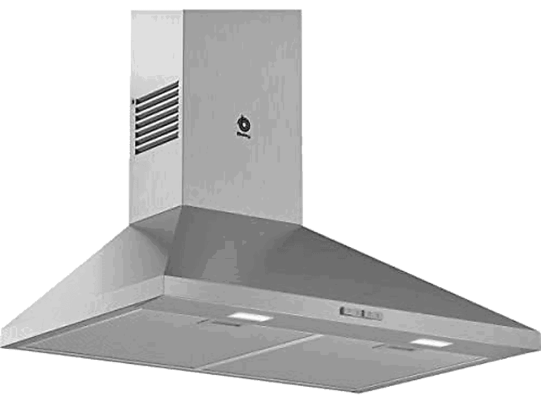 Balay 3BC676MX, Decorativa, Iluminación LED, 600 m3/h, Filtro aluminio, Inox