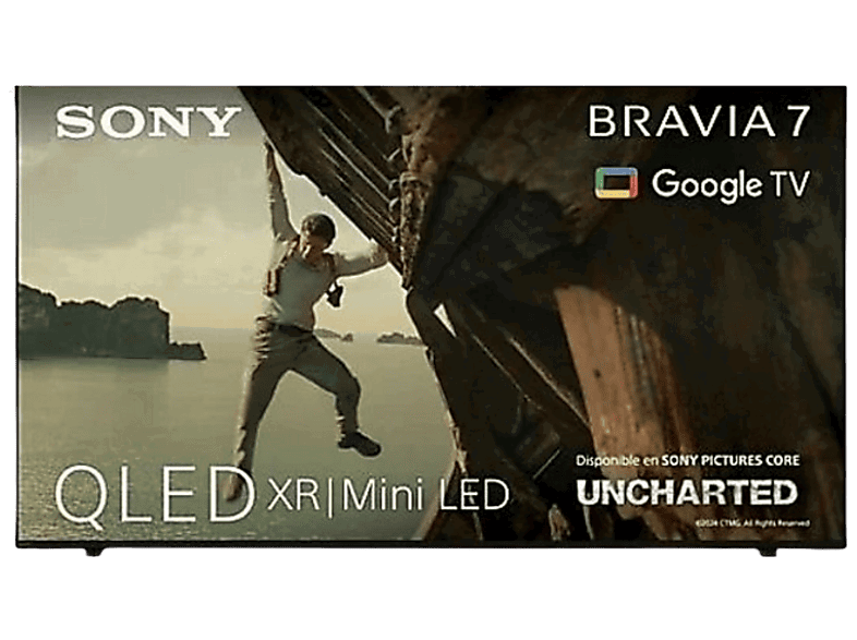 Sony Bravia 7, XR Mini LED, 4K HDR, Google Smart 2024, Gaming PS5, IMAX, Dolby Atmos/Vision, Chromecast, Airplay, 120Hz, 75XR70
