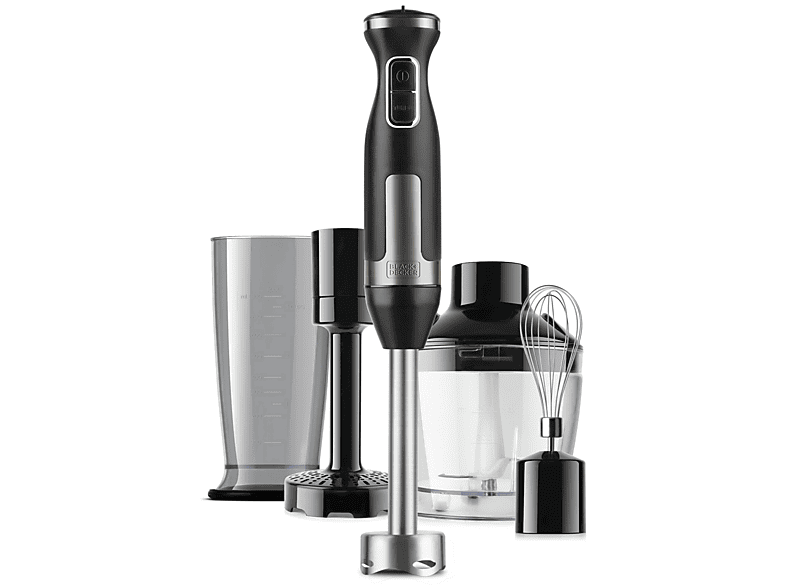 Black+Decker BXHBA1500E, 1500W, 20 Velocidades, Cuchillas acero inoxidable, Negro