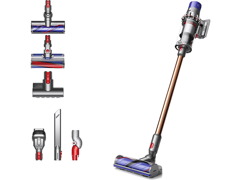 Dyson Cyclone V10™ Absolute, Potencia succión 150 AW, Sin cable, Tecnología ciclónica, 60 min, Níquel