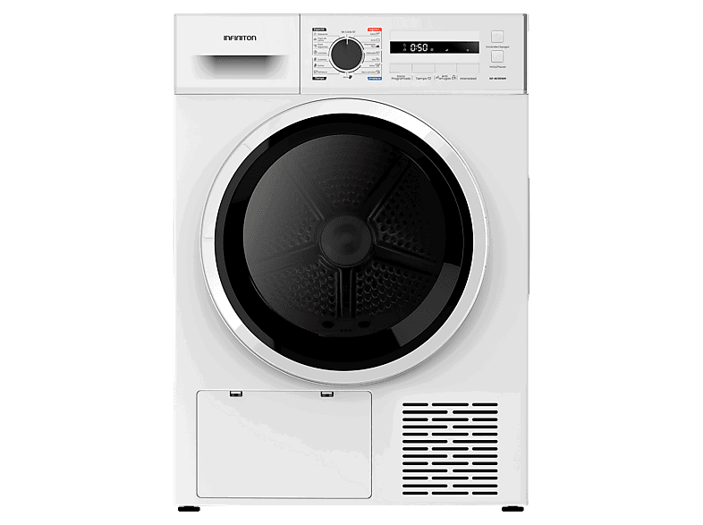 Infiniton SD-BC8EWN, 8 kg, 16 programas, Programa ECO, Anti-Arrugas, Blanco