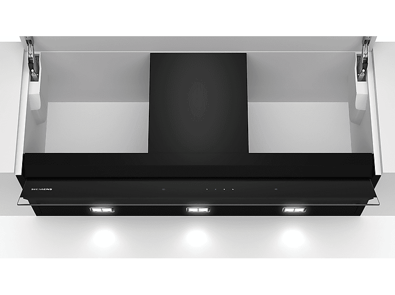 Siemens LJ97BAM60, 3 lámparas, 459 m³/h, 4 potencias, Negro