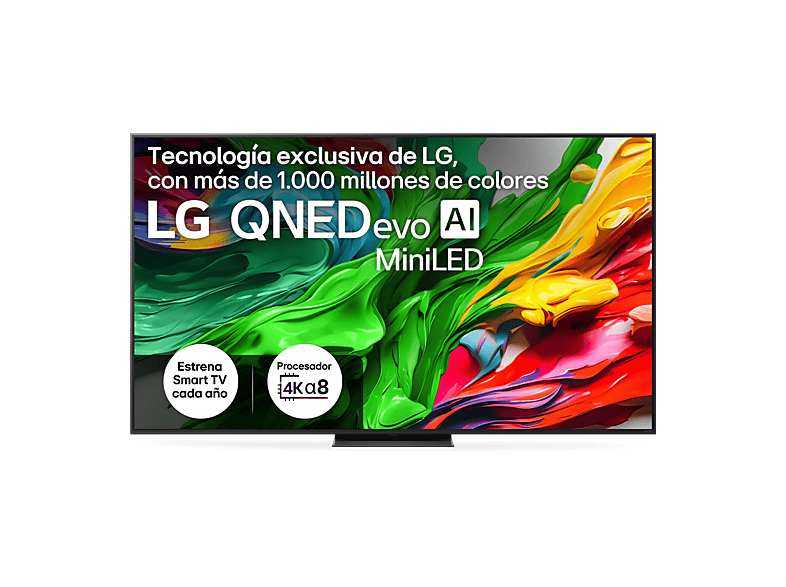 LG 75QNED87A6B, UHD 4K, Procesador Inteligente α8 AI Processor 4K Gen2, Smart TV, DVB-T2 (H.265), Ashed Blue