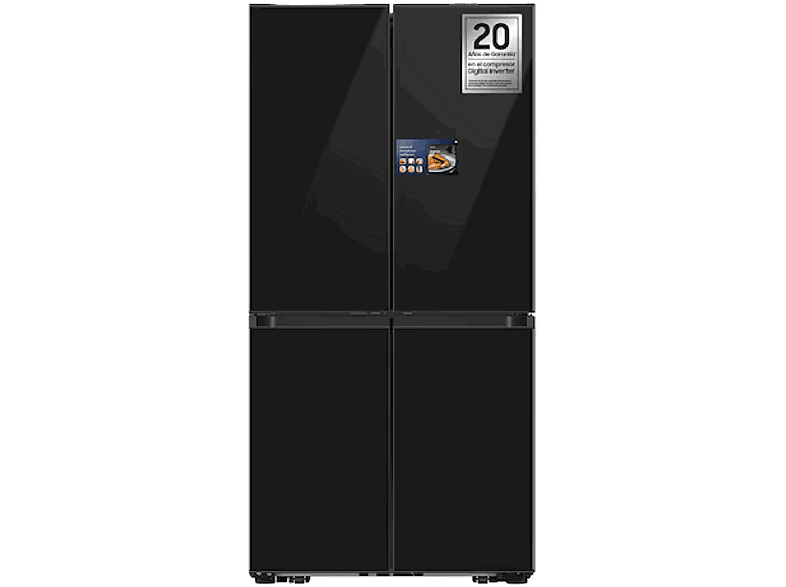 Samsung Bespoke AI RM90F67CECEF, Hybrid Cooling, 185.3 cm, 654 l, No Frost, Negro